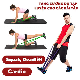 (TX)Dây kháng lực tập gym cao su, giây power band trợ lực kéo xà, tập chân, mông nam nữ gym yoga