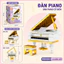 Bộ Xếp Hình Nhạc Cụ Mini Đàn Piano Guitar Harp Saxophone Accordion Đại Cầm Mô Hình Lắp Ráp Quà Tặng