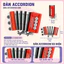 Bộ Xếp Hình Nhạc Cụ Mini Đàn Piano Guitar Harp Saxophone Accordion Đại Cầm Mô Hình Lắp Ráp Quà Tặng