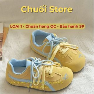Giày thời trang nữ da PU tổng hợp dệt vải đế cao su dễ phối đồ hiện đại cá tính năng động