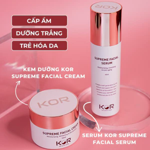 Bộ đôi cấp ẩm, dưỡng trắng,trẻ hóa da: Serum + Kem dưỡng KOR Hàn Quốc.