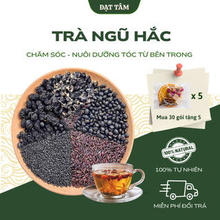 Trà Ngũ Hắc Thảo Mộc - Dưỡng Tóc Chắc Khỏe, Giữ Dáng, Da Dẻ Tươi Tắn | Đạt Tâm