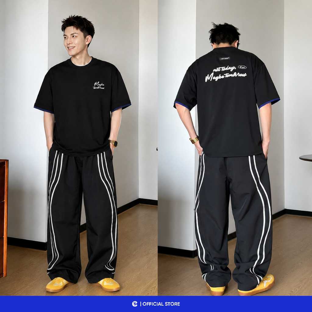 Áo thun phông unisex form rộng T Shirt Local Brand Chính Hãng City Cycle Áo thun Maybe Tomorrow