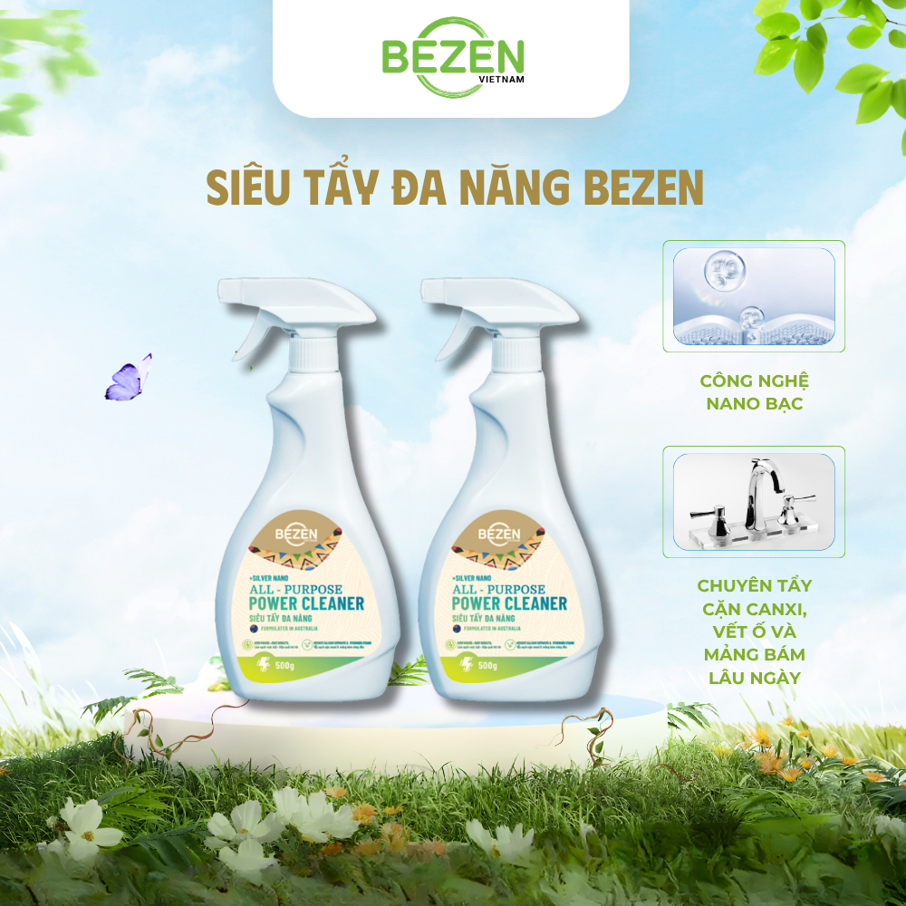 Siêu Tẩy Đa Năng BEZEN 500G Tẩy Sạch Dầu Mỡ, Cặn Bẩn, Cặn Canxi