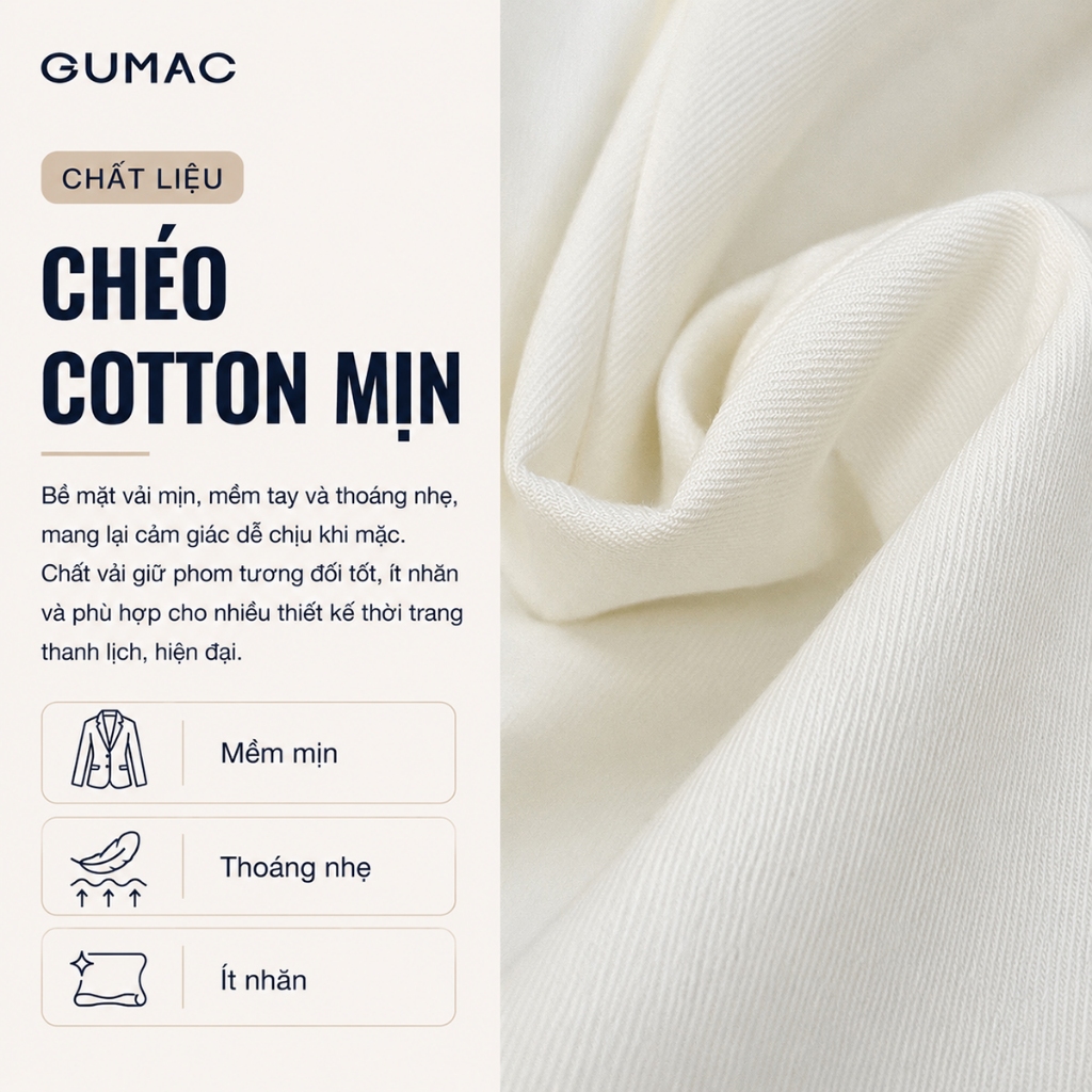 Set lẻ Áo Kiểu Nữ GUMAC Ôm Nhẹ Cổ Nằm Tay Ngắn Thanh Lịch LAG07073 - Chân Váy Nữ GUMAC Xẻ Sau Tinh Tế LVG07074