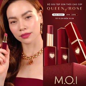 Son thỏi lì queen of rose phiên bản giới hạn MOI Cosmetics Hồ Ngọc Hà