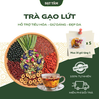 Trà Gạo Lứt 9 Vị Thảo Mộc - Tiêu Hóa Tốt, Làm Đẹp Da, Thanh Mát Cơ Thể | Đạt Tâm