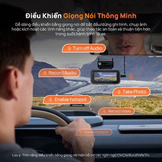 Camera hành trình 70mai 4K A810 Lite chính hãng, bản quốc tế, ghi hình 4K HDR - tương thích 4G