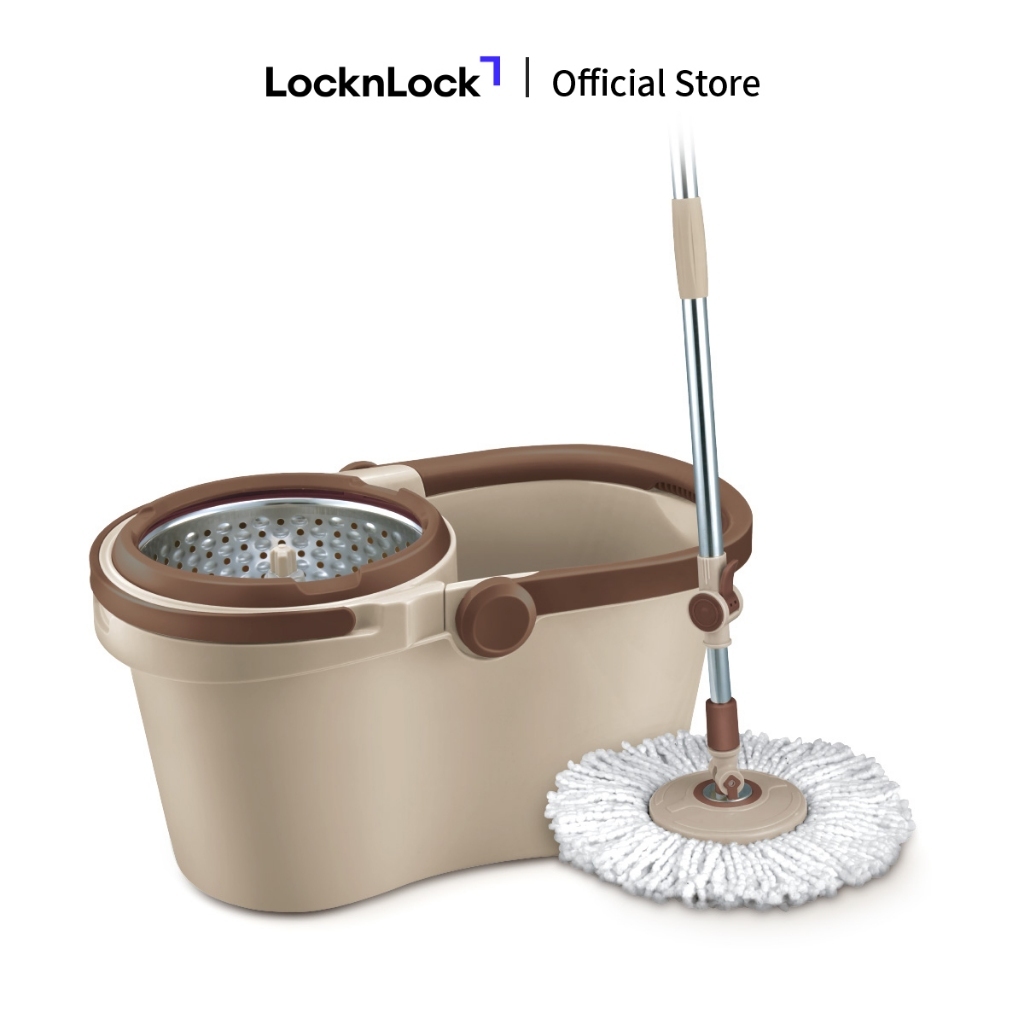 Bộ cây lau nhà xoay tay Compact Spin Mop Lock&Lock - ETM466