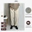 Quần Tây Nam Màu Kem Ống Suông Lưng Chun Co Giãn Form Rộng Dễ Phối Đồ Elastic Waistband Pant MODMEN