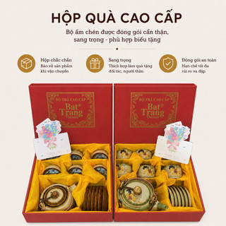 Bộ ấm chén men hỏa biến dáng vuông cạnh quai đồng, dung tích 400ml - Gốm sứ Bát Tràng - Gốm Việt