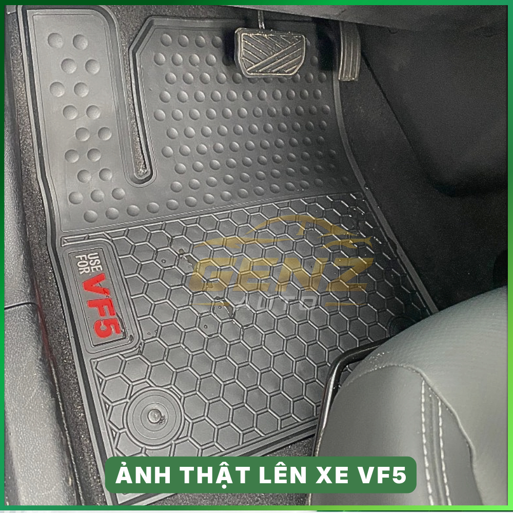 Thảm lót sàn VF3, VF5 /Herio, VF6, VF7, VF8, Limo green /MPV7, VFe34 MINIO, EC VAN- CAO SU Không Mùi, hàng CHUẨN THEO XE