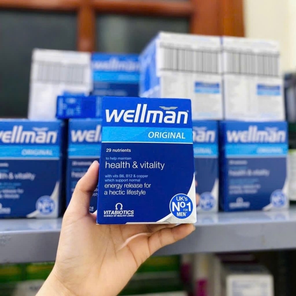 Vitamin Bổ Tinh Trùng - Giảm Dị Dạng - Tăng Tỉ Lệ Thụ Tinh Nam Giới Vitabiotics Wellman Conception - 30 Viên