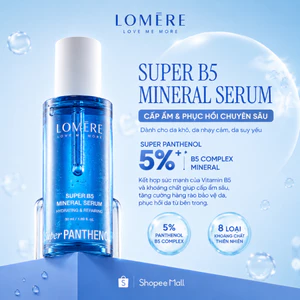 Tinh chất LOMERE Super Panthenol B5 Serum khoáng phục hồi, cấp ẩm, làm dịu mọi loại da, da nhạy cảm 50ml