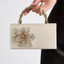 Clutch Ví Nữ Cầm Tay Dự Tiệc Phối Lụa Đính Nơ Hoa Tiểu Thư Cao Cấp MUN STORE CUL27
