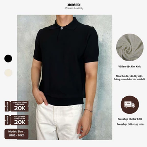 Áo Polo Nam Dệt Kim Cao Cấp Form Chuẩn Co Giãn Mềm Mại Phong Cách Hàn Quốc Knit Polo MoDMen
