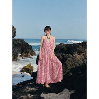 Đầm maxi OLV caro cổ V thanh lịch Plaid Sleeveless V Neck Maxi Dress phù hợp đi chơi