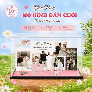 Quà tặng mô hình standee đám cưới, Mô hình decor trang trí đám cưới