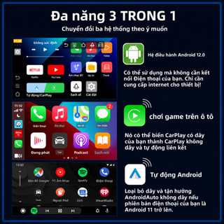 Car video box carplay box android auto box hộp kết nối xe hơi box carplay android box ô tô, hỗ trợ CarPlay Android Auto