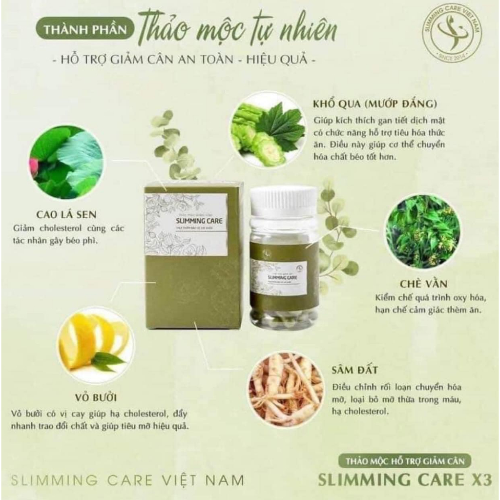 [CHÍNH HÃNG] GIẢM CÂN SLIMMING CARE X3 CẢI TIẾN GIẢM MỠ SIẾT EO THON GỌN GIẢM CÂN