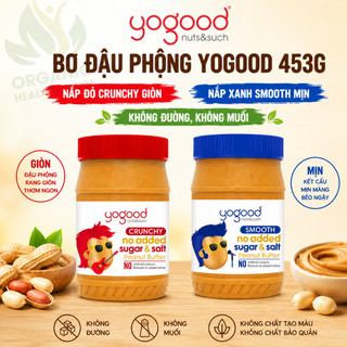 Bơ đậu phộng không đường Yogood Peanut Butter - No added sugar 453g