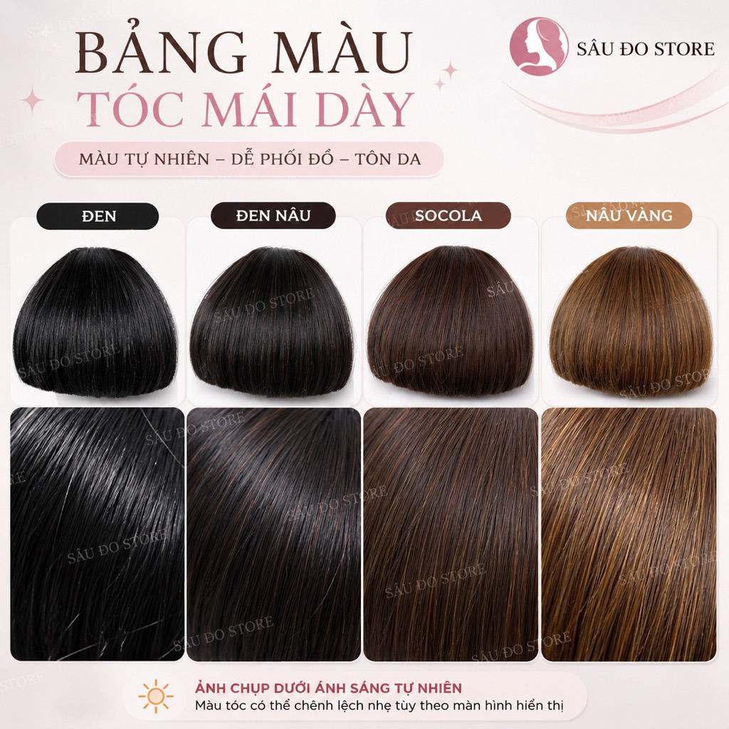 TÓC GIẢ MÁI NGỐ DIỆN ÁO DÀI HOT TREND/ MÁI NGẮN TRÊN LÔNG MÀY TRẺ TRUNG