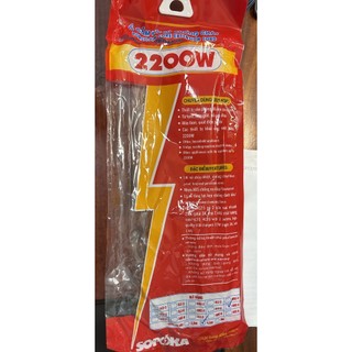 Ổ Cắm 6 Lỗ Lõi Sứ chống cháy 2200W SOPOKA 6M2-5 dây 4.5m – Có Dây, Công Tắc