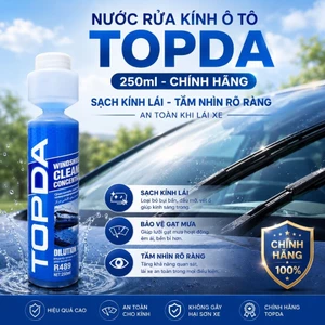 Nước rửa kính ô tô TOPDA chính hãng, tỷ lệ 1:100, làm sạch kính, bảo vệ gạt mưa