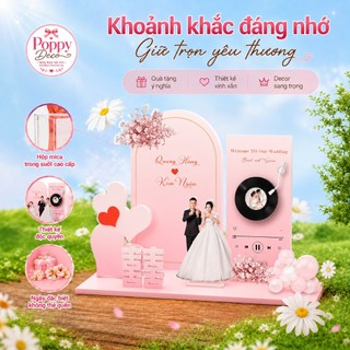 Quà tặng mô hình standee đám cưới, Mô hình decor trang trí đám cưới