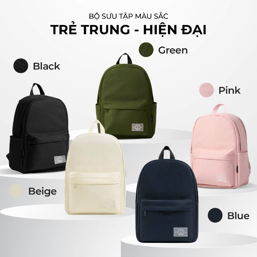 Balo Nam Nữ Larita CLASSIC BASIC 13" - Đựng Laptop 13 Inch, Nhỏ Gọn, Chất Liệu Vải Bền Bỉ, Kháng Nước Tối Ưu | BigBuy360 - bigbuy360.vn