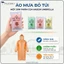 Combo áo mưa bỏ túi tiện lợi thiết kế nhỏ gọn Palermo áo mưa giấy mỏng nhẹ, chống thấm nước
