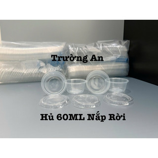 BỊCH HỦ NHỰA (50 CÁI) 60ML NẮP LIỀN-RỜI