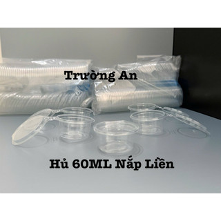 BỊCH HỦ NHỰA (50 CÁI) 60ML NẮP LIỀN-RỜI