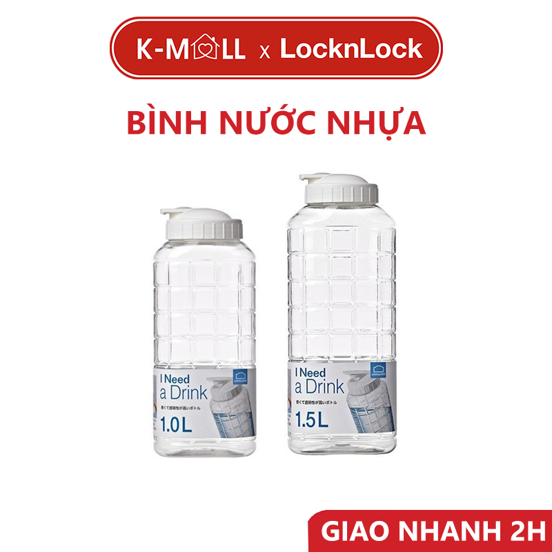 [SVIP] Bình đụng nước Lock&Lock Chess Water Bottle HAP810 HAP811WHT (1L) HAP812 (1.5L) - K-MALL