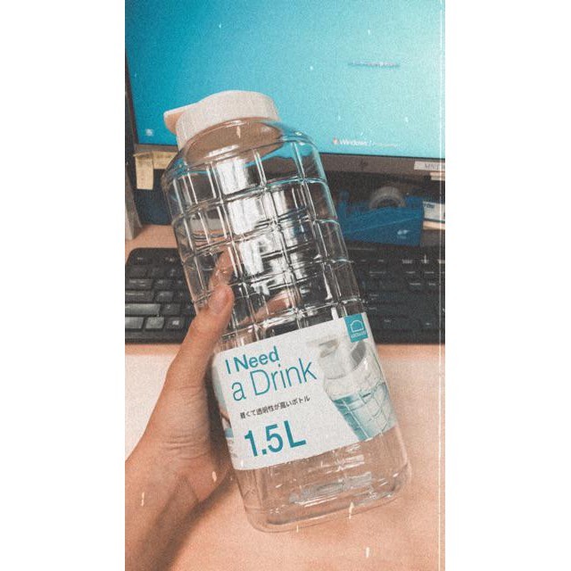 [SVIP] Bình đụng nước Lock&Lock Chess Water Bottle HAP810 HAP811WHT (1L) HAP812 (1.5L) - K-MALL