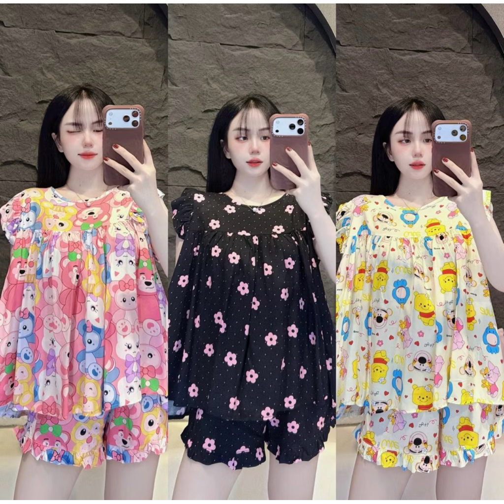 Set Bộ Tole Cánh Tiên Đùi Bèo , Set Bộ Tole Mặc Nhà Nhẹ Mát - BN CLOTHING