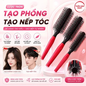 Combo 3 cái Lược tròn tạo phồng tạo nếp tóc nam nữ