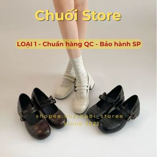 Giày lolita nữ da PU tổng hợp dệt vải đế cao su thanh lịch tinh tế dịu dàng thoải mái