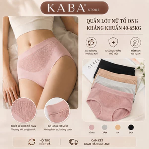 SET 4 Quần Lót Nữ Cotton Kháng Khuẩn, Lưới Tổ Ong Thoáng Khí, Không Đường May Freesize