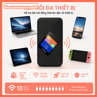 Bộ Phát WiFi 4G LSUN MF605V – Cắm SIM Tốc Độ 150Mbps – Pin 3000mAh – LCD – Kết Nối 10 Thiết Bị