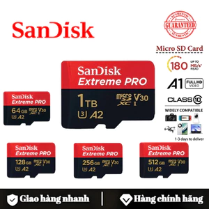 SanDisk Extreme Card SD 1TB 512GB 256GB 128GB 64GB thẻ nhớ SDXC UHS-I U3 A2 V30 (COD)
