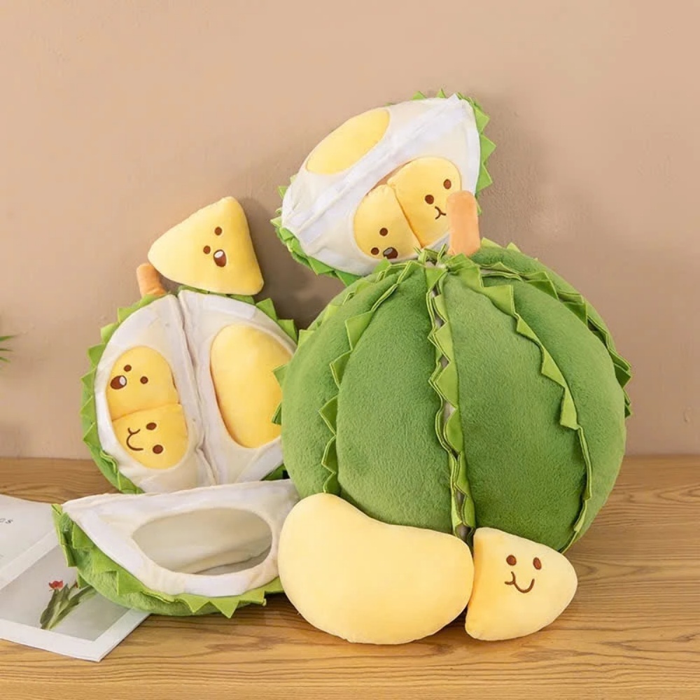 Gấu Bông Sầu Riêng Tách Múi Nhồi Bông - Đồ Chơi Tháo Rời Lắp Ghép, Quà Tặng Siêu Hot Cho Bé