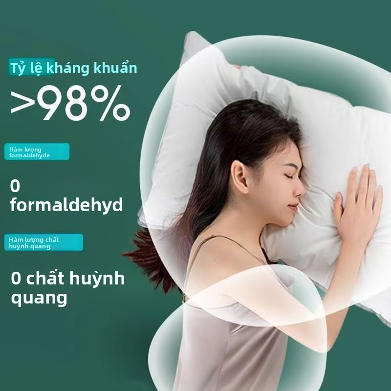 【Ten Beans】Gối Siêu Thấp Gối Mềm Thấp Mỏng Cotton Bảo Vệ Cổ Tử Cung Người Lớn Đơn Học Sinh Hỗ Trợ Giấc Ngủ Cho Bé Trẻ Em
