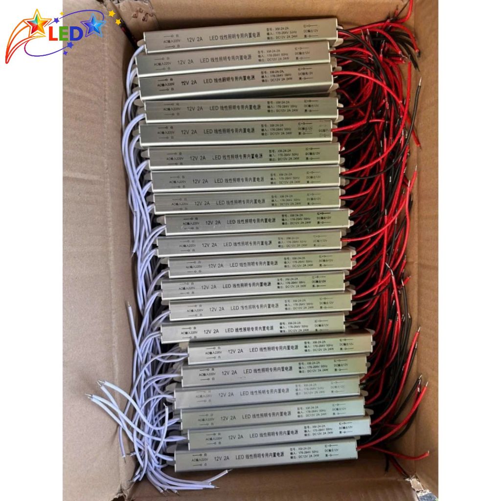 Nguồn Đũa 12V Siêu Mỏng 2A/3A/5A Công Suất 24W/36W/60W Chống Quá Tải