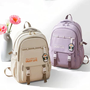 Balo Nữ Thời Trang ENJOY LIFE Nhiều Ngăn Dễ Thương, Cặp Đi Học Cấp 2 Cấp 3 Sinh Viên 47cm Chống Nước
