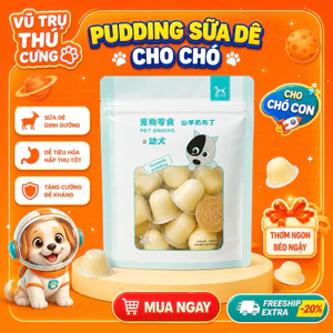 Viên Pudding sữa dê lợi khuẩn, bổ sung Canxi cho Chó