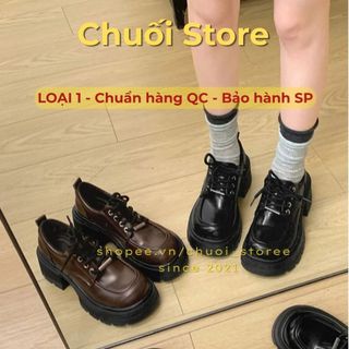 Giày oxford nữ da PU tổng hợp dệt vải đế cao su cao cấp thoải mái êm chân tinh tế