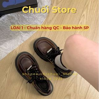Giày oxford nữ da PU tổng hợp dệt vải đế cao su cao cấp thoải mái êm chân tinh tế