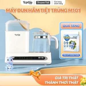 Máy đun nước pha sữa tiệt trùng hơi nước đa năng TopGiaKids M1-01- Khoang chứa lớn - Bảo hành 3 năm