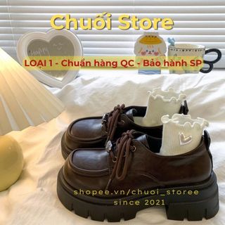 Giày oxford nữ da PU tổng hợp dệt vải đế cao su phong cách nữ tính thanh lịch nhẹ nhàng tinh tế